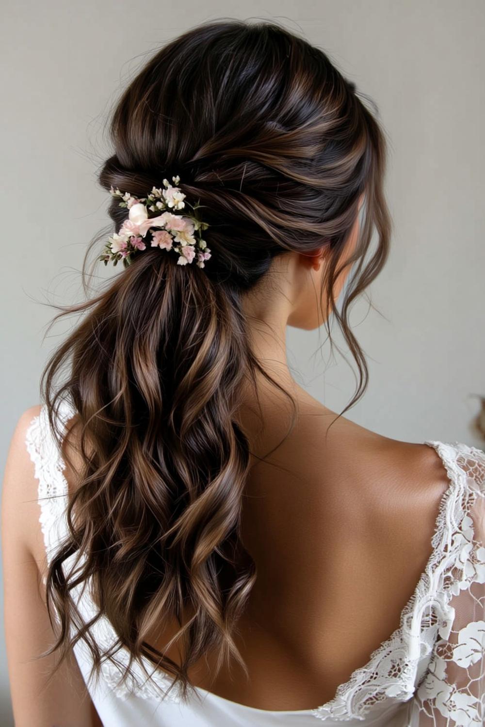 Bloemen Half-Up Stijl