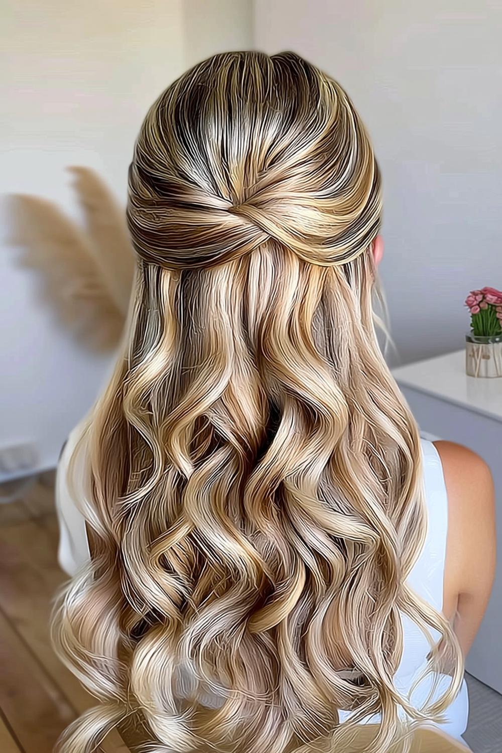 Gekruiste Half-Up Bow