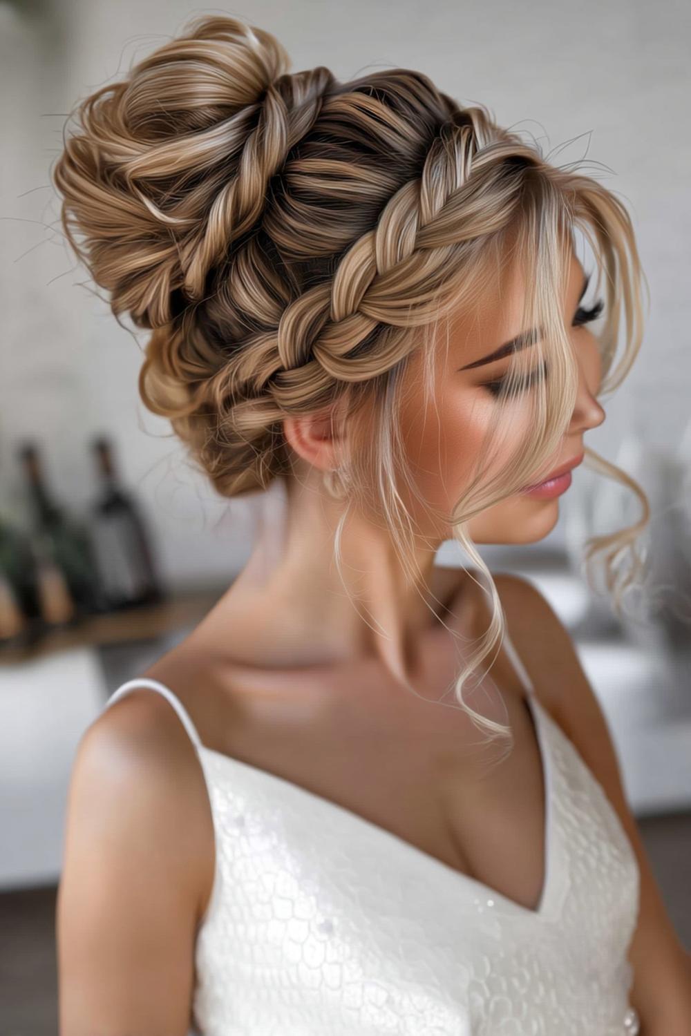 Gevlochten Kroon Updo