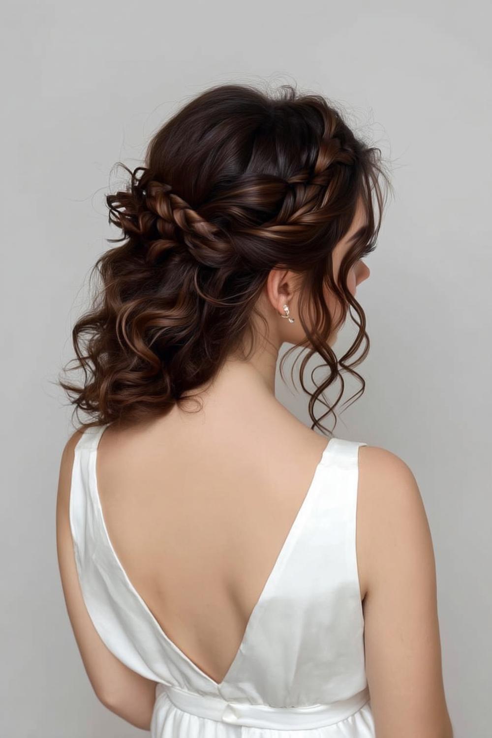 Gevlochten Side Updo