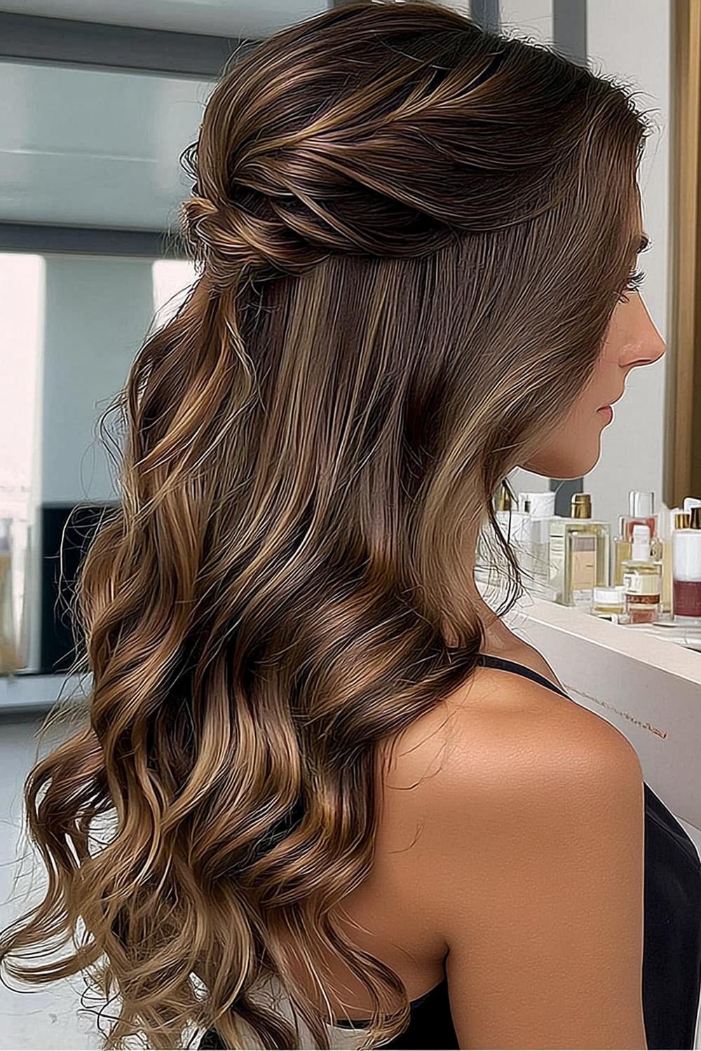 Twisted Half-Up Stijl