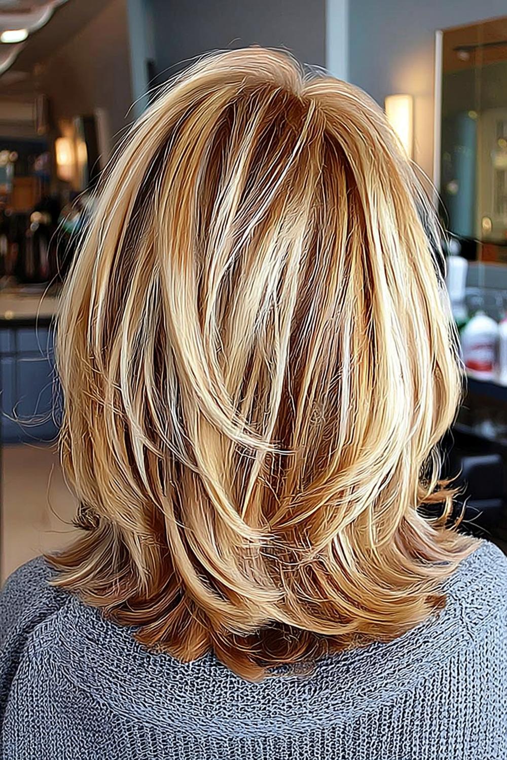 Gelaagde lange lokken