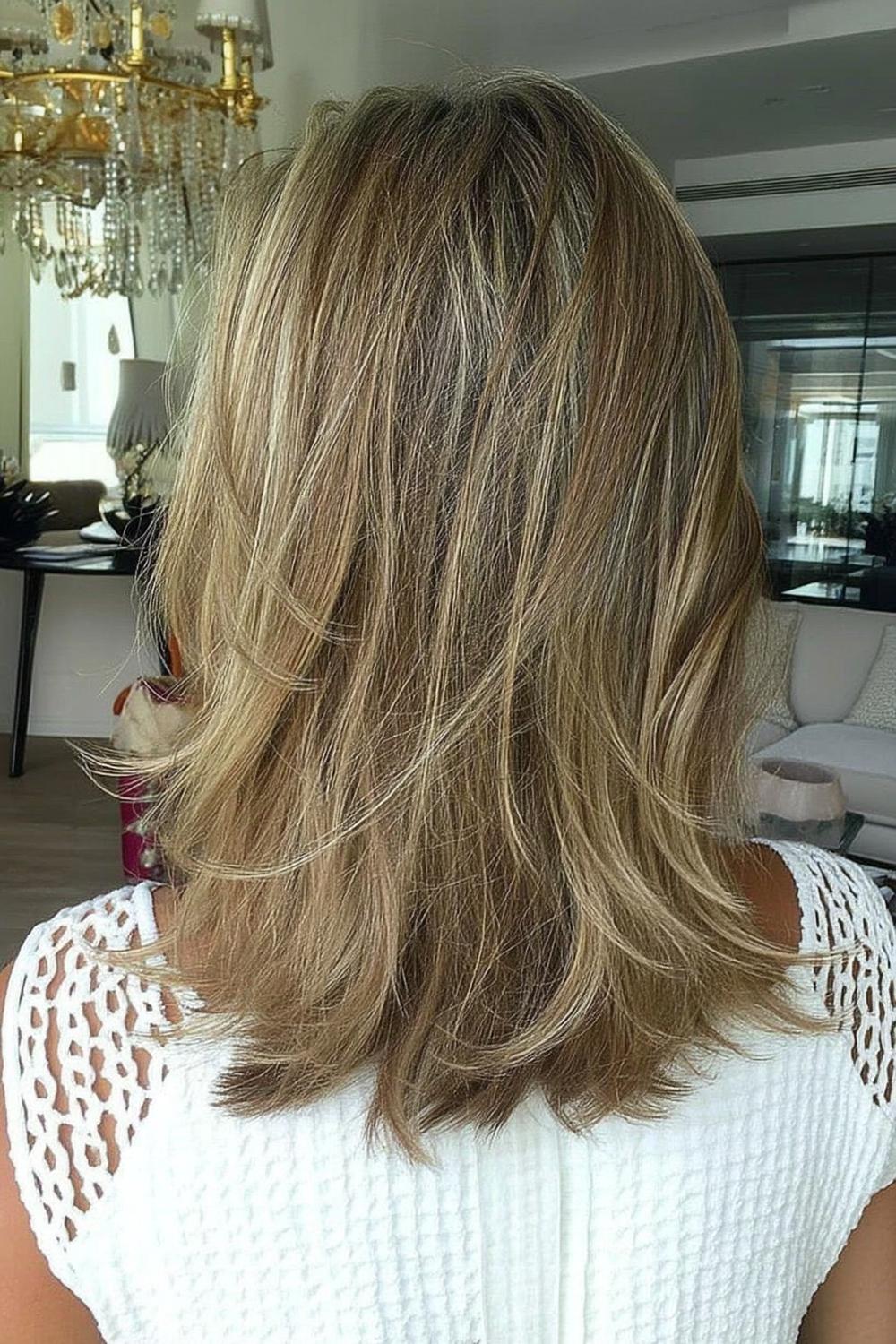 Natuurlijke laagjes van achteren