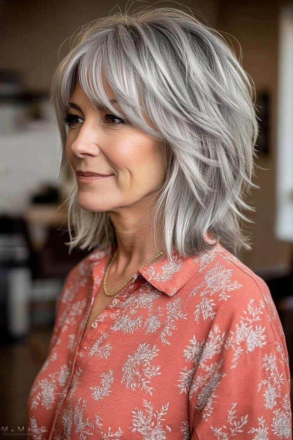 Zilveren laagjes met beweging