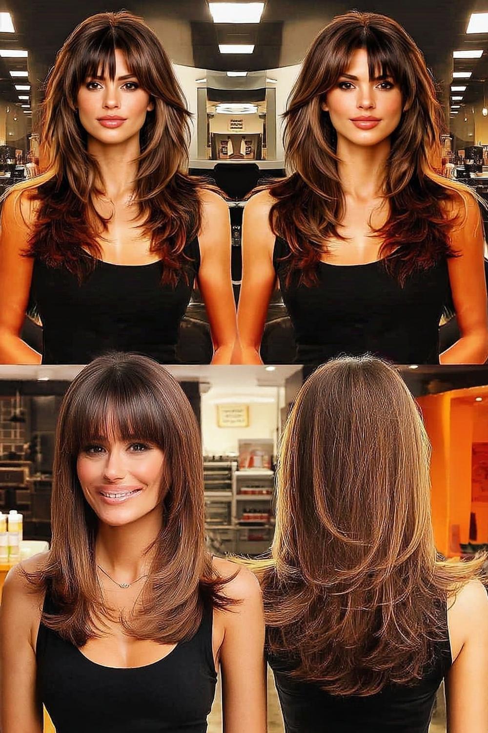 Veelzijdige Lange Bruine Coupe