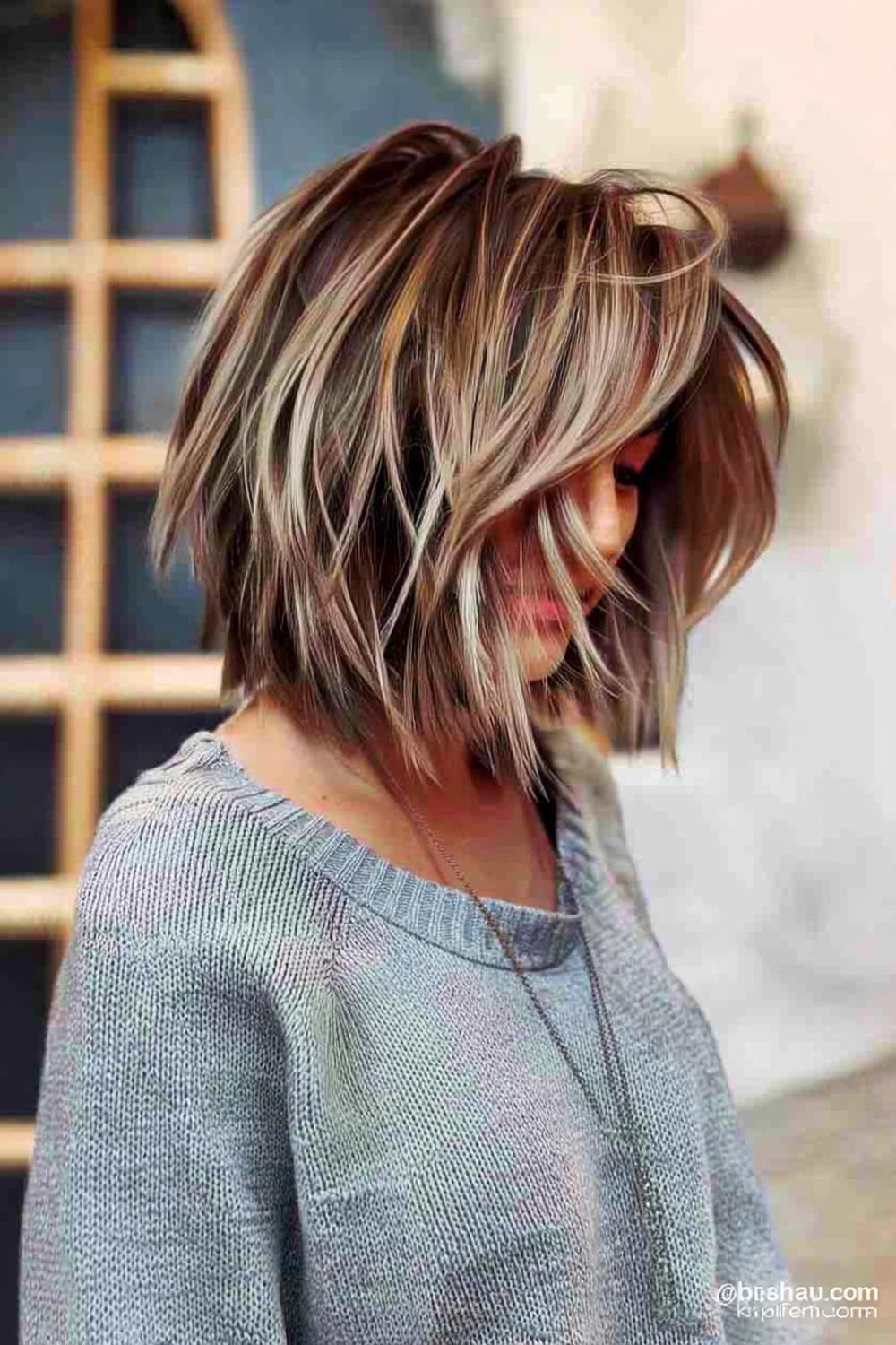 Blonde lagen met volume