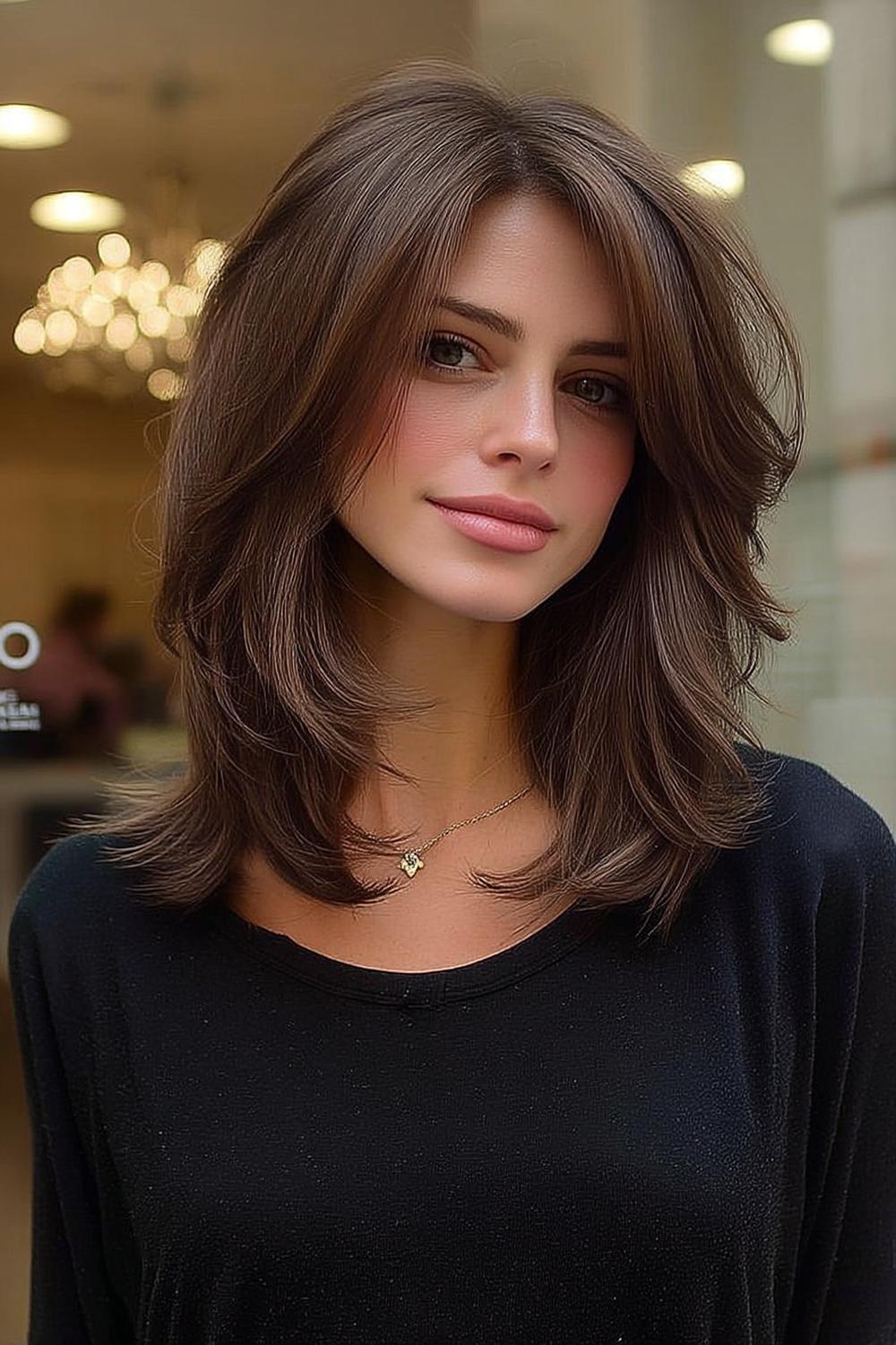 Bruine lagen met beweging