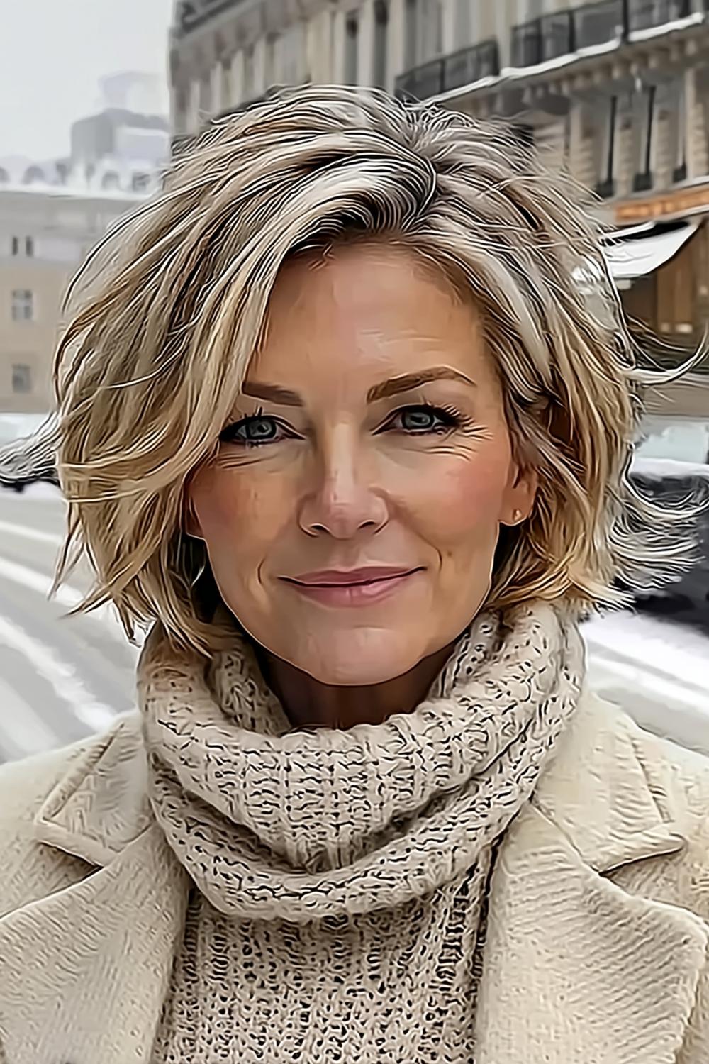 Korte blonde textuur