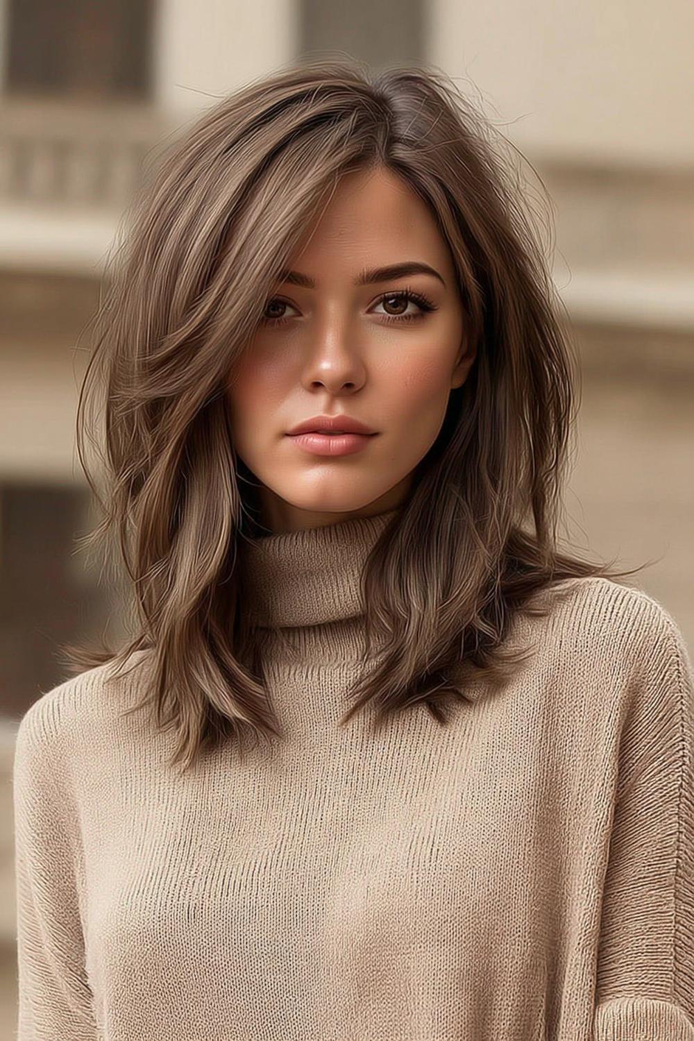 Korte gelaagde textuur