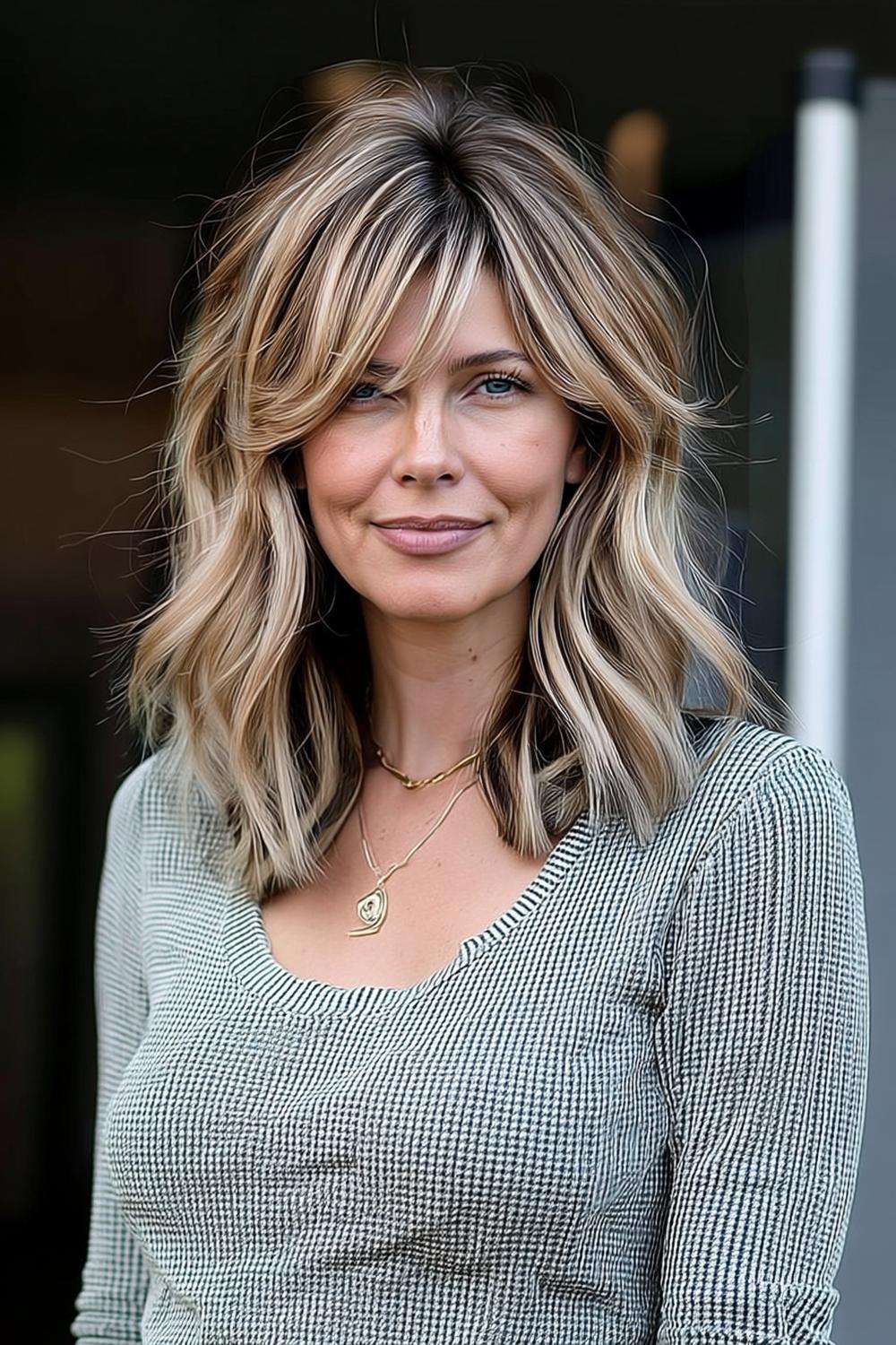 Volumineuze blonde textuur