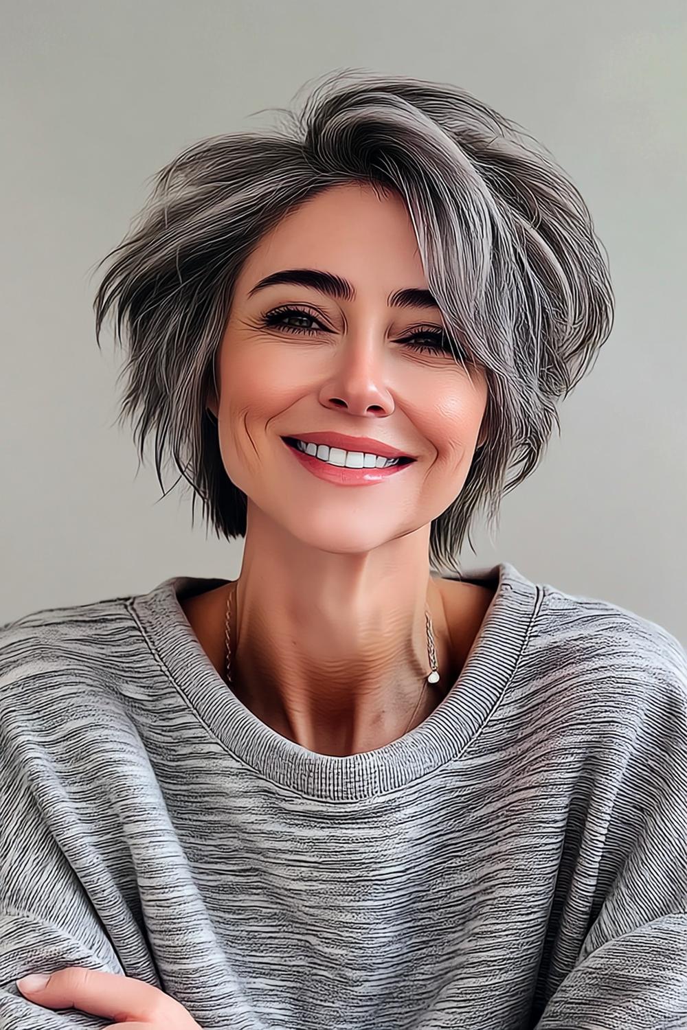 Elegante Grijze Lagen