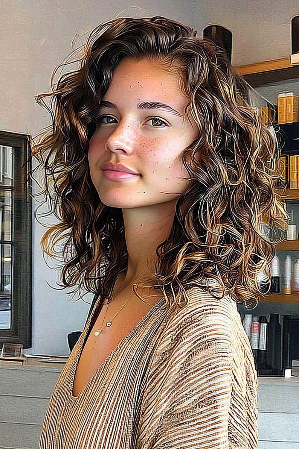 Artistieke Krullen Portret