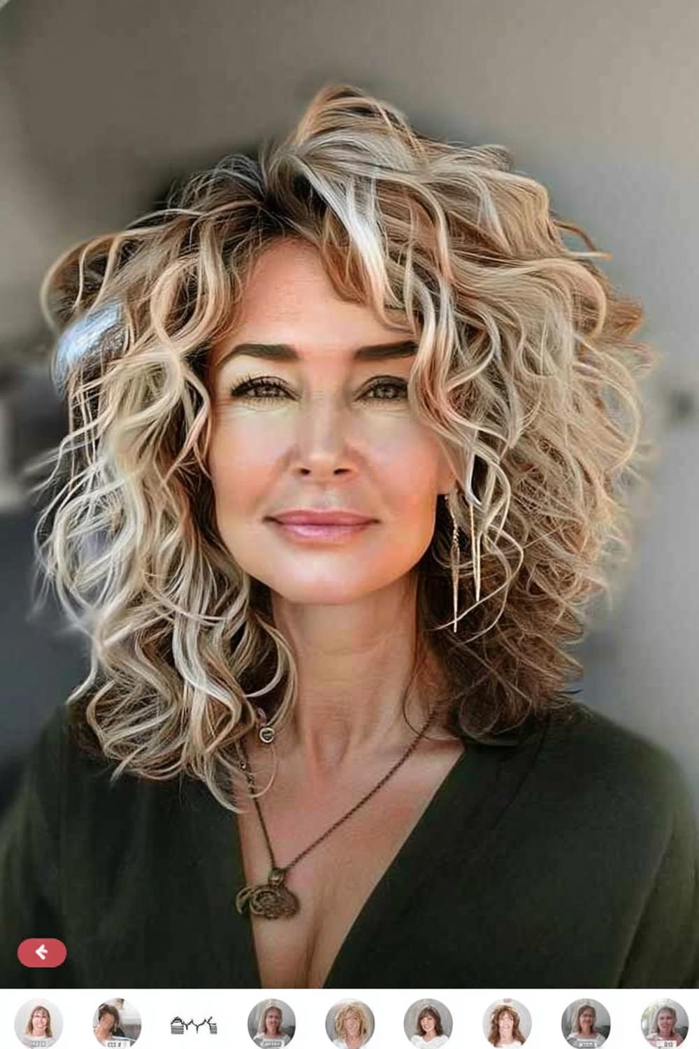 Blonde Krullen Volume