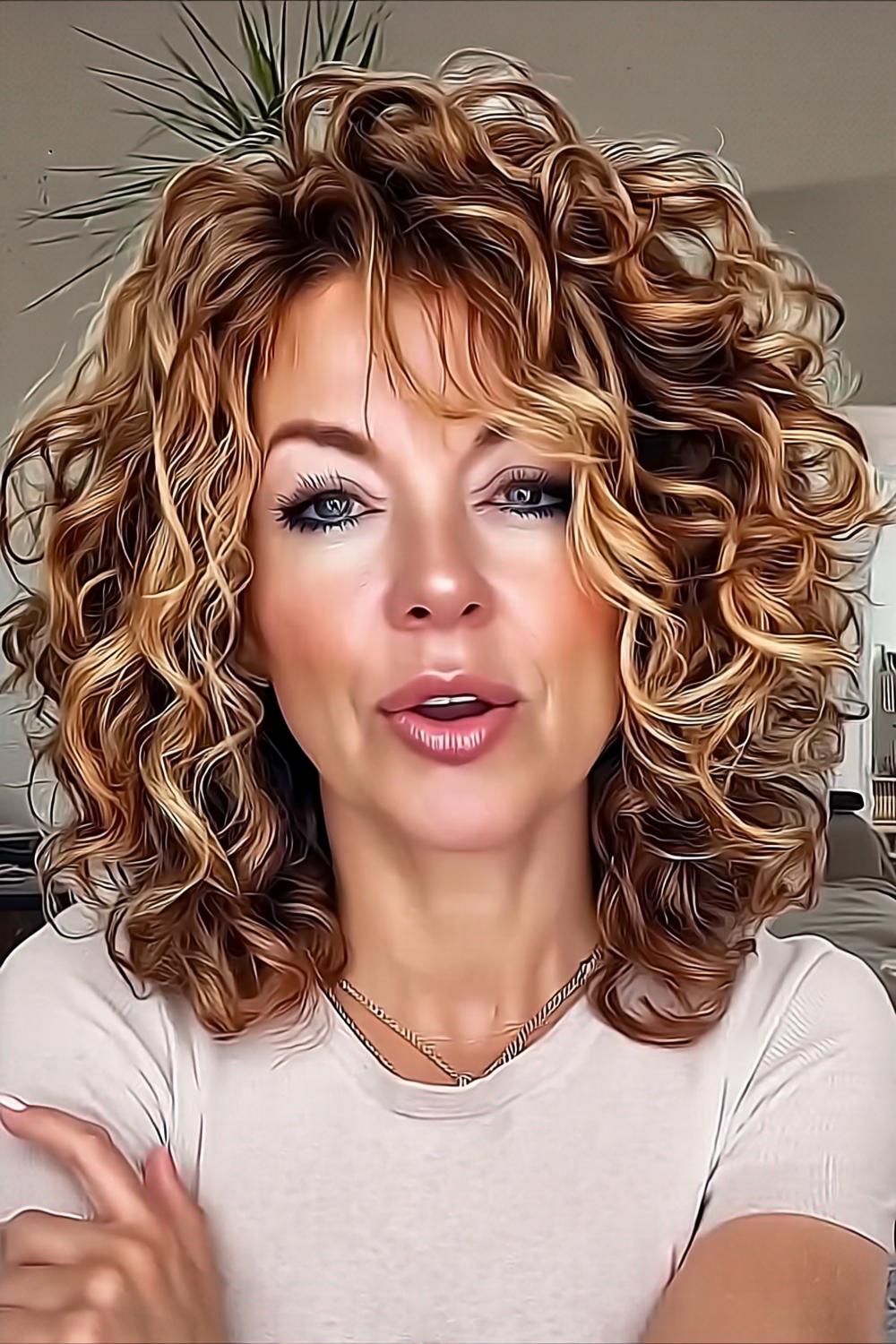 Artistieke krullen met beweging