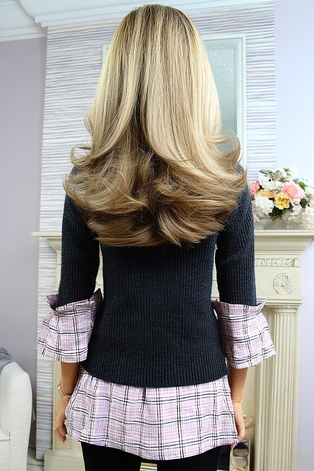 Lange blonde laagjes