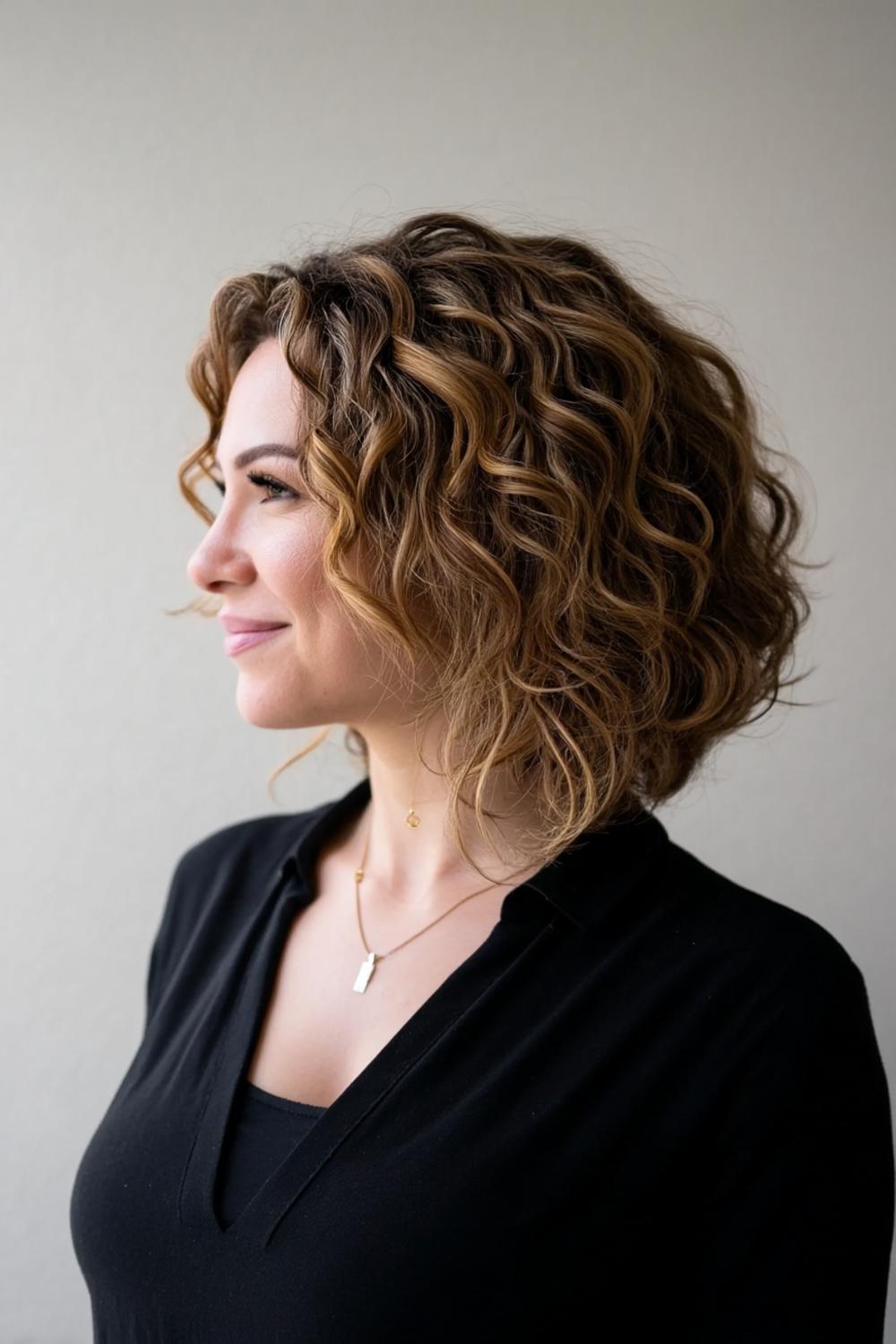 Zachte krullen met profiel