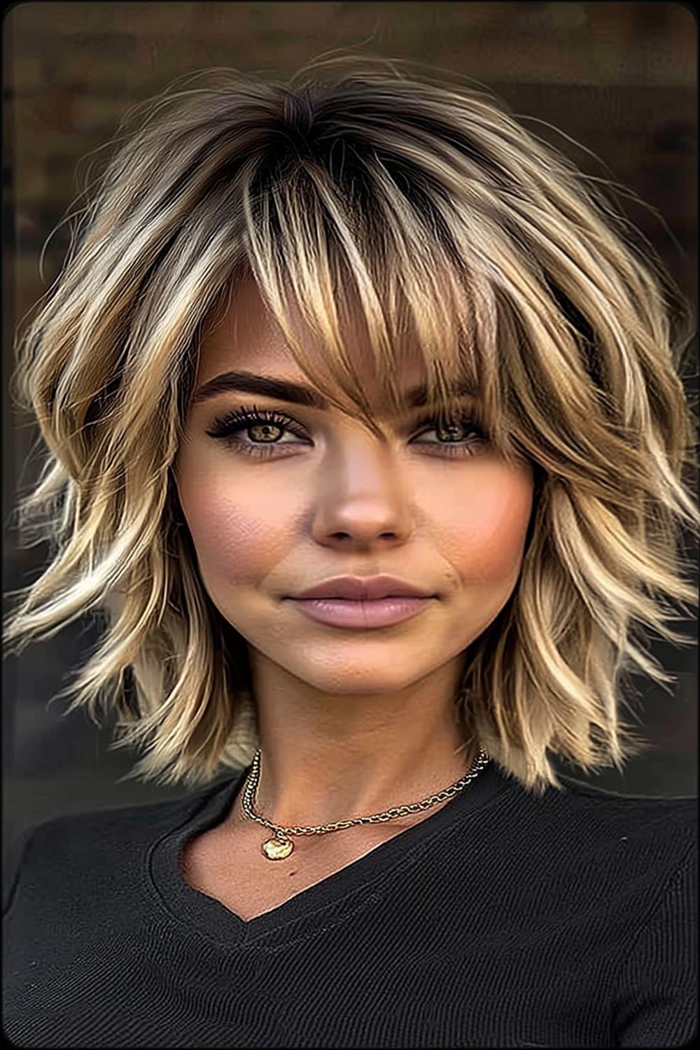 Blonde Bob met Highlights