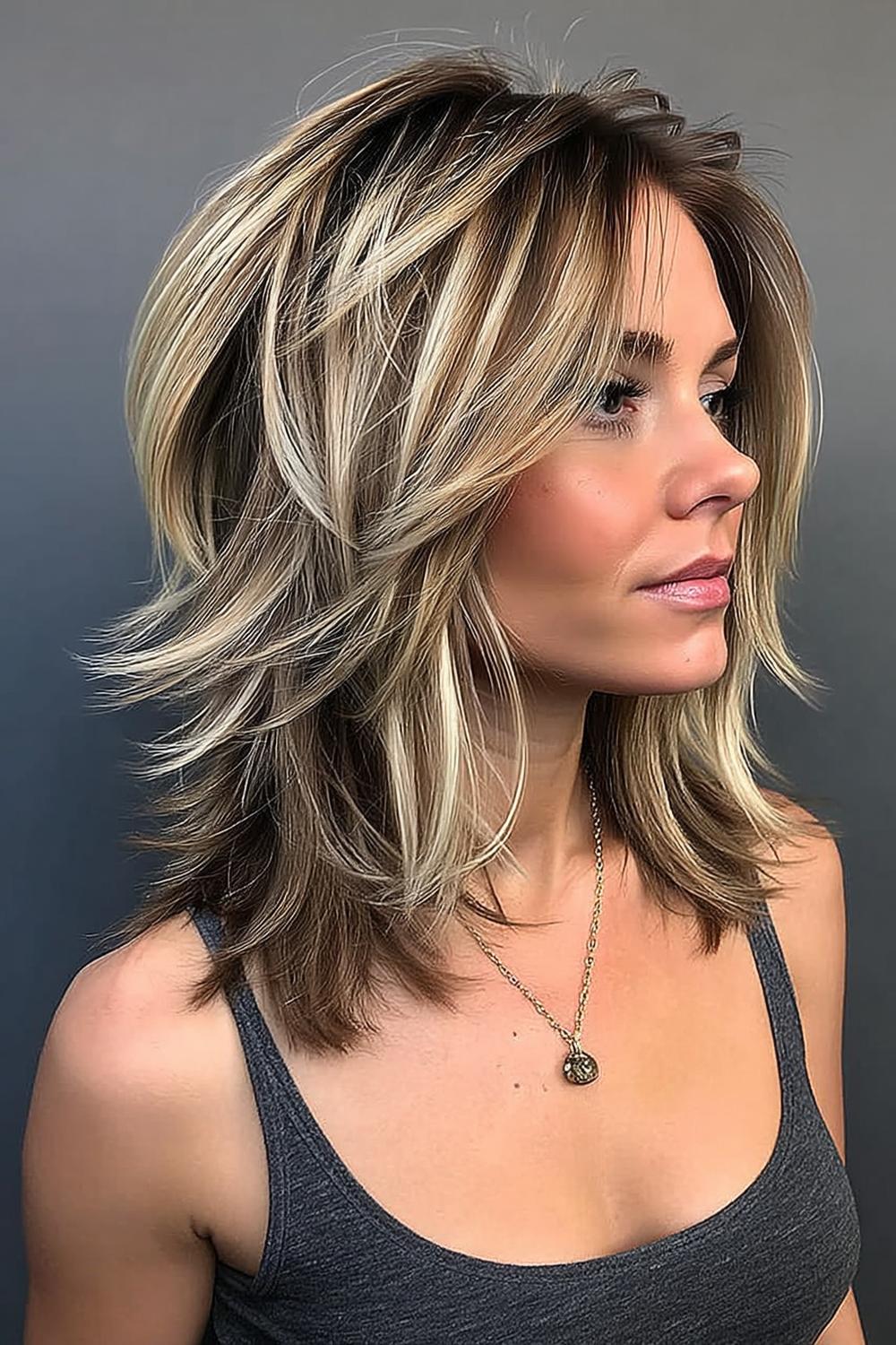 Gestructureerde Blonde Bob