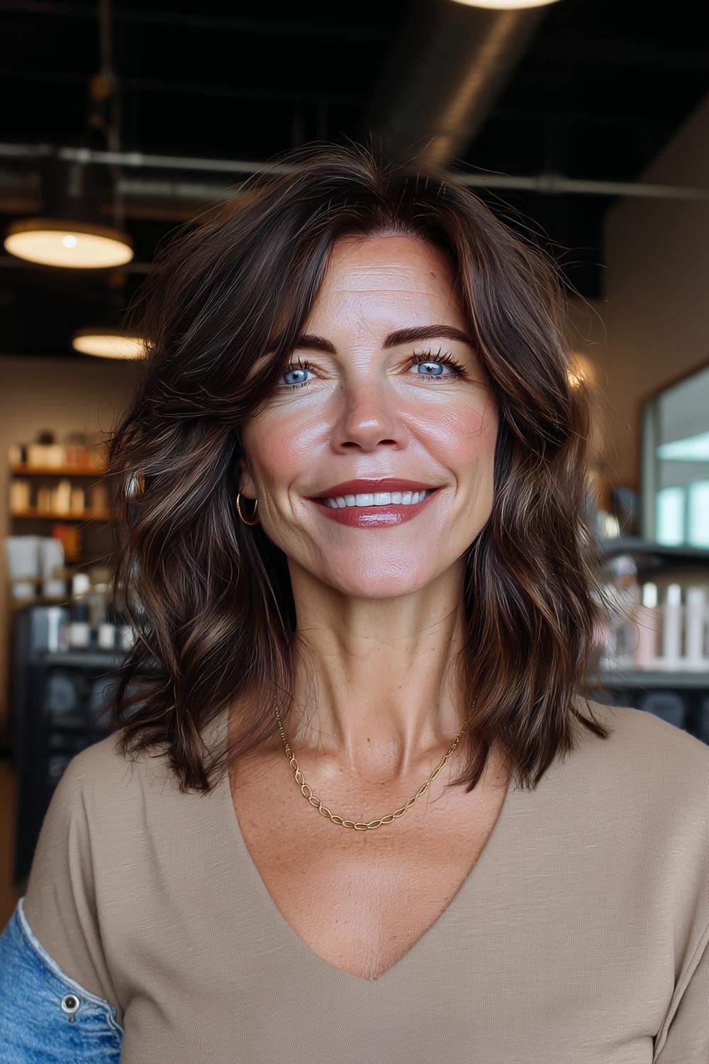 Golvende Middellange Stijl