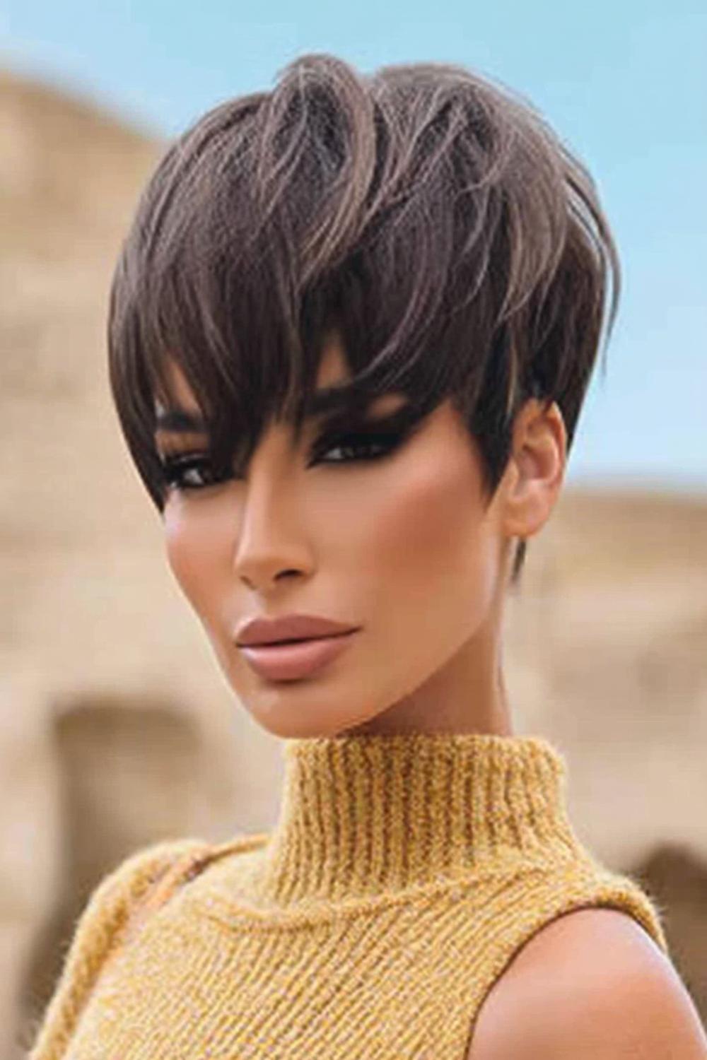 Gestructureerde korte coupe