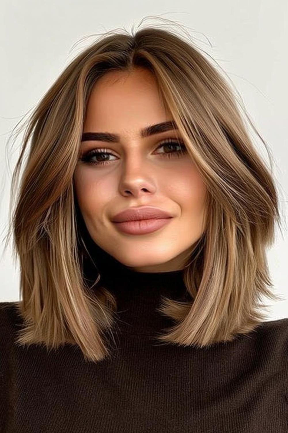 Moderne blonde highlights