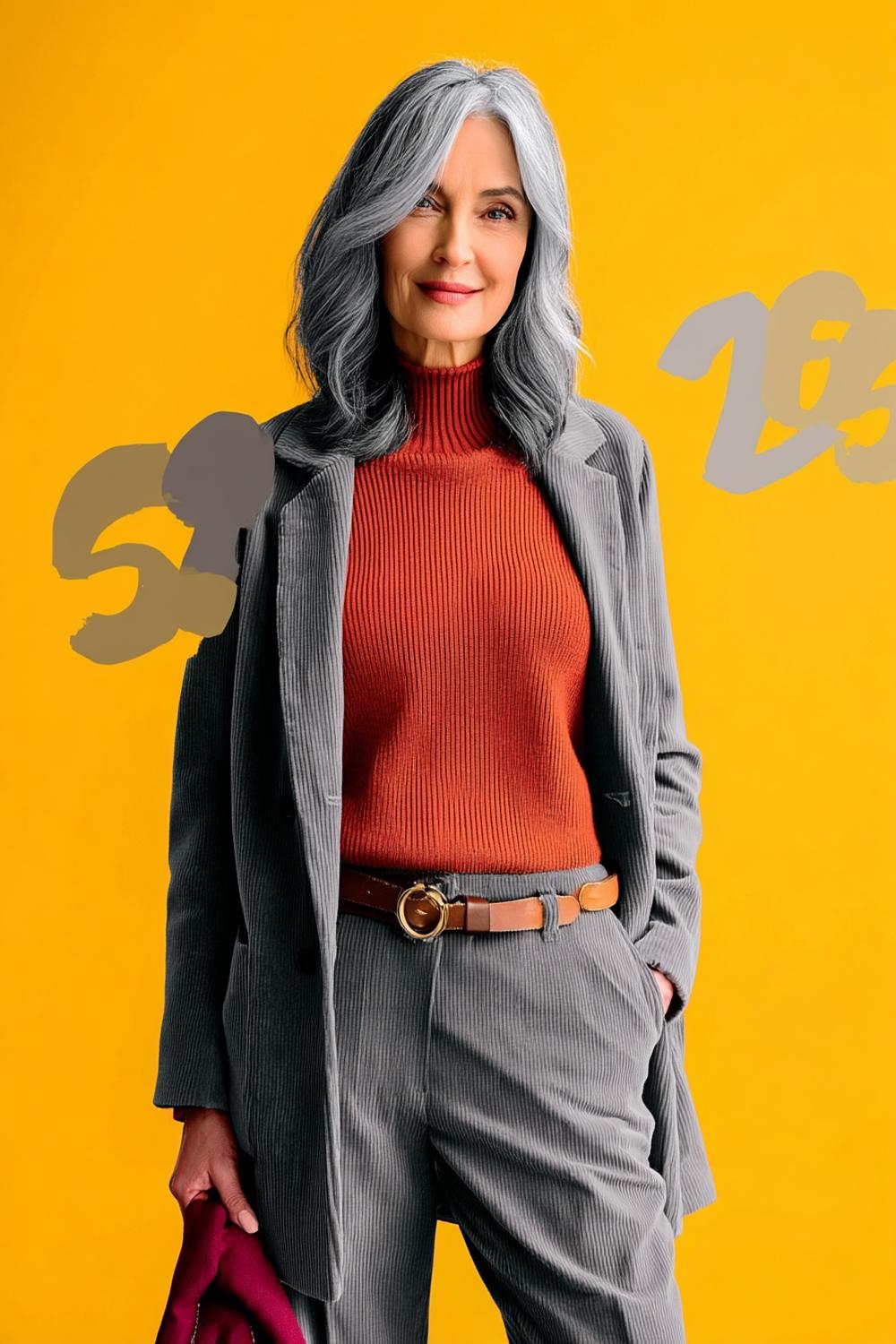 Stijlvolle grijze coupe