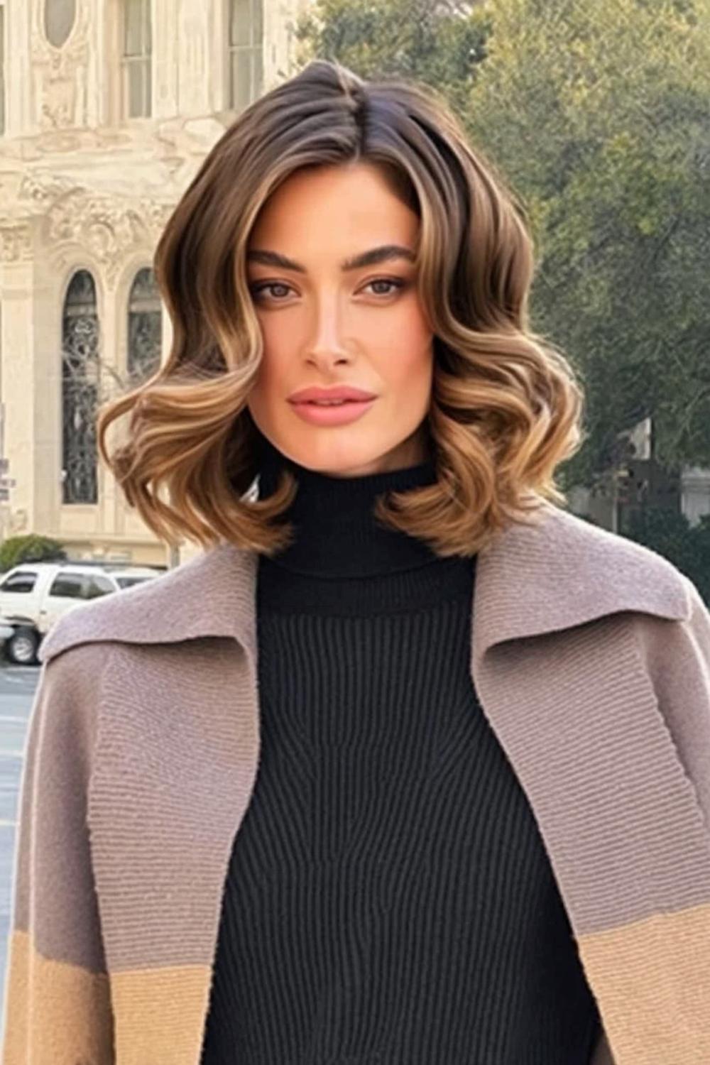 Gelaagde blonde elegantie