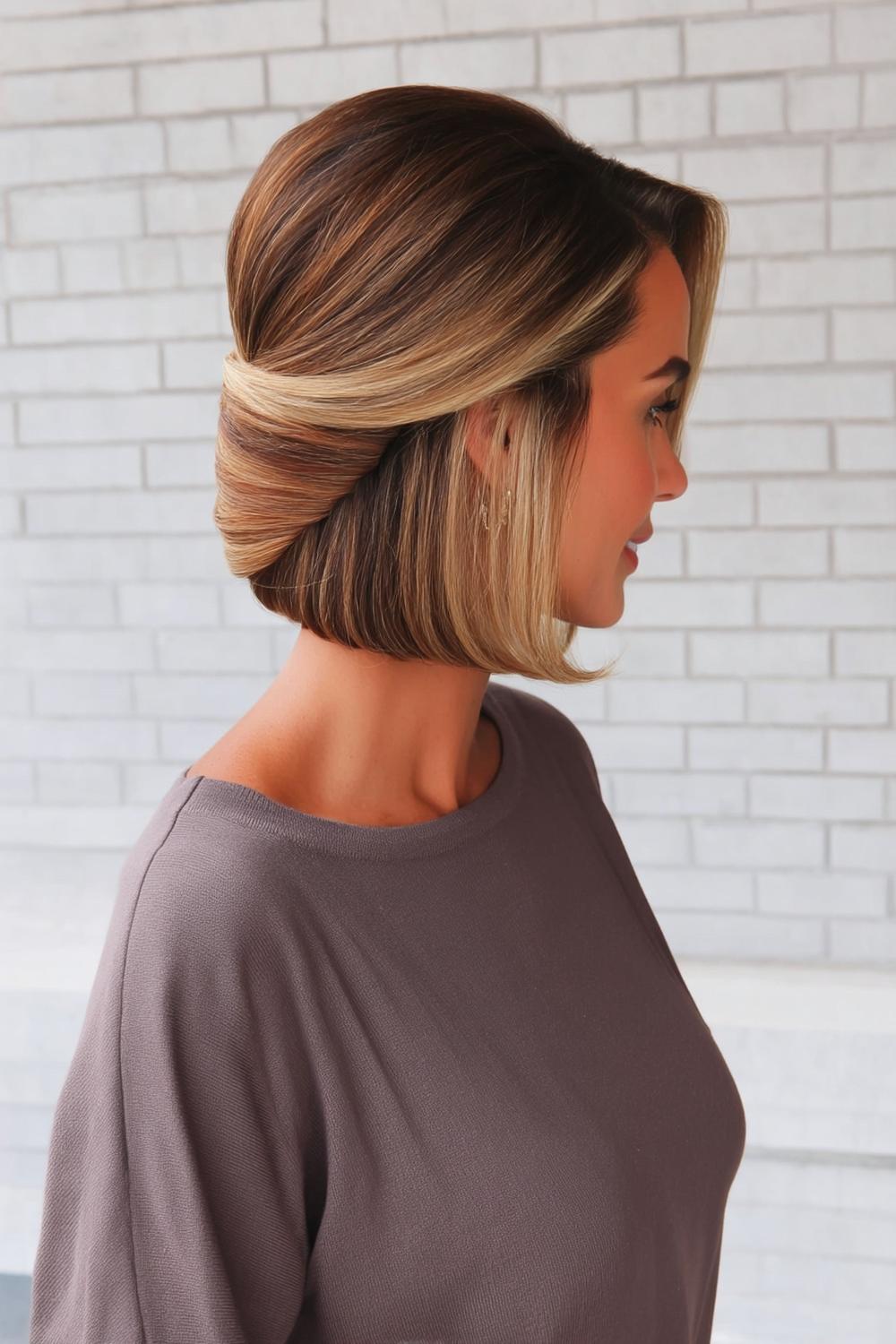 Gestructureerde blonde bob