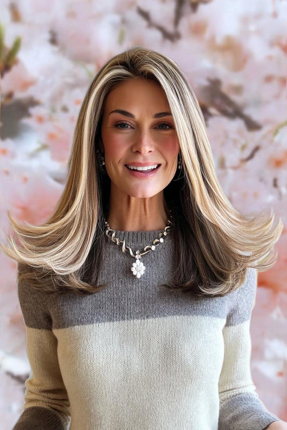 Volumineuze blonde lagen