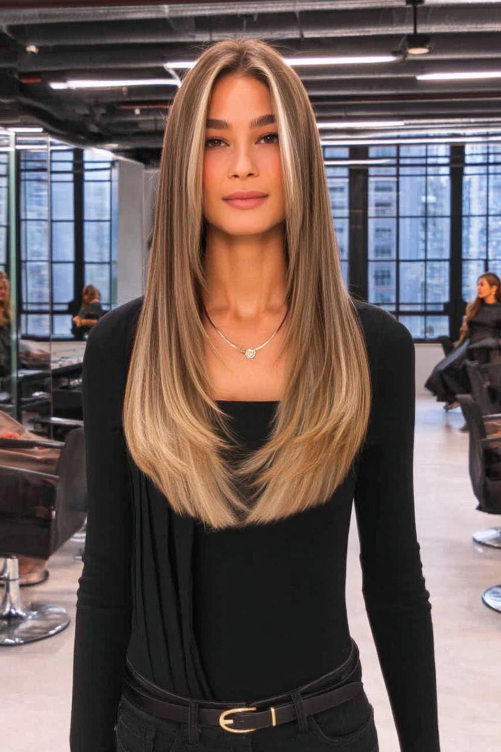 Strakke Blonde Elegantie