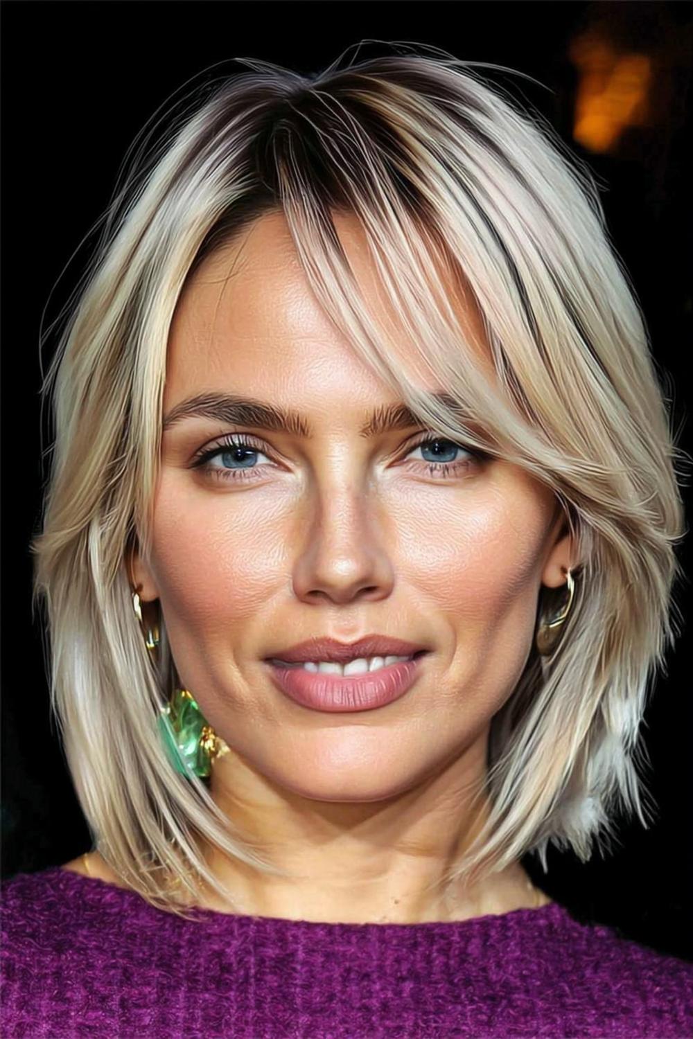 Textured Blonde Lob