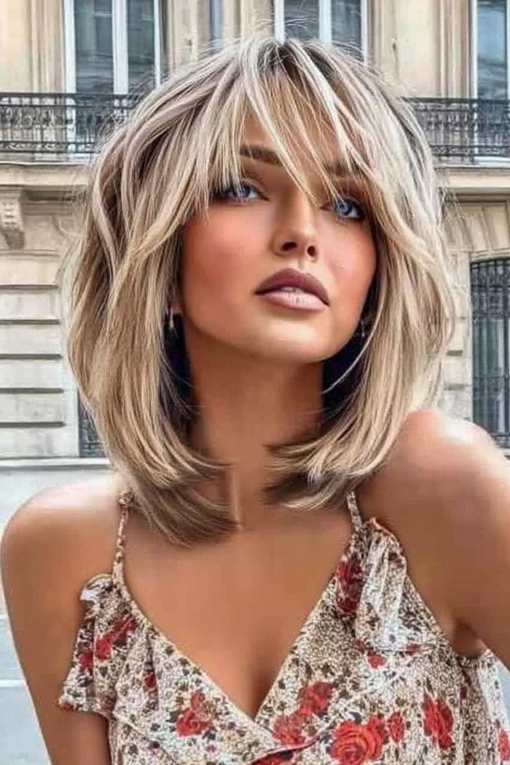 Blonde Schouderbob Elegantie