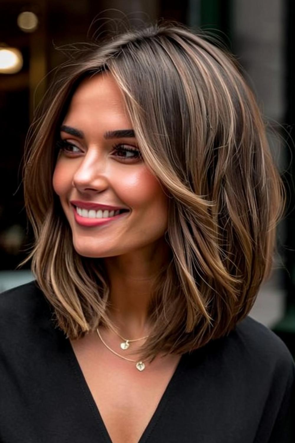 Stralende Lob met Balayage