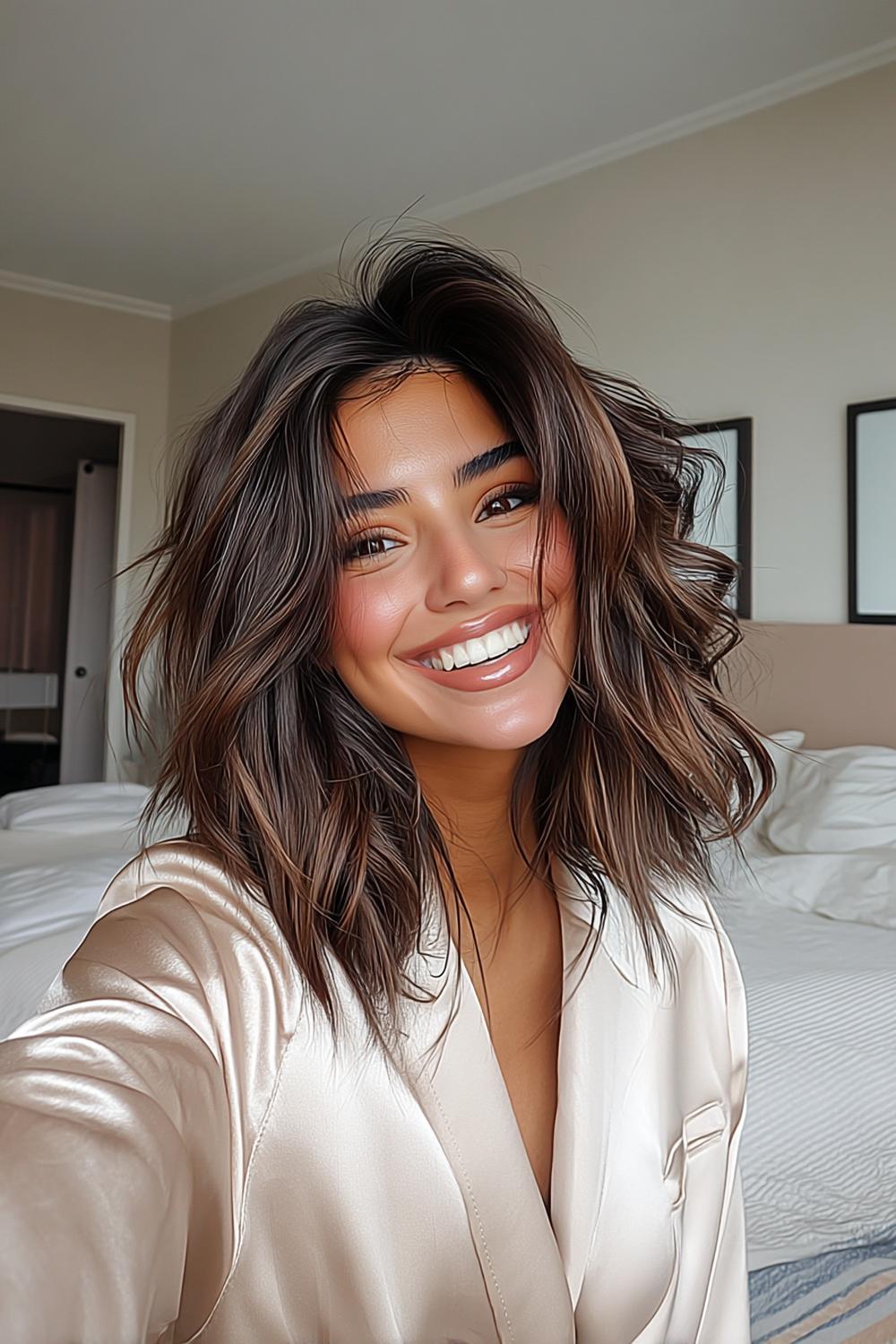 Halflang Kapsels 2026: 24 Trendy Stijlen voor Dames