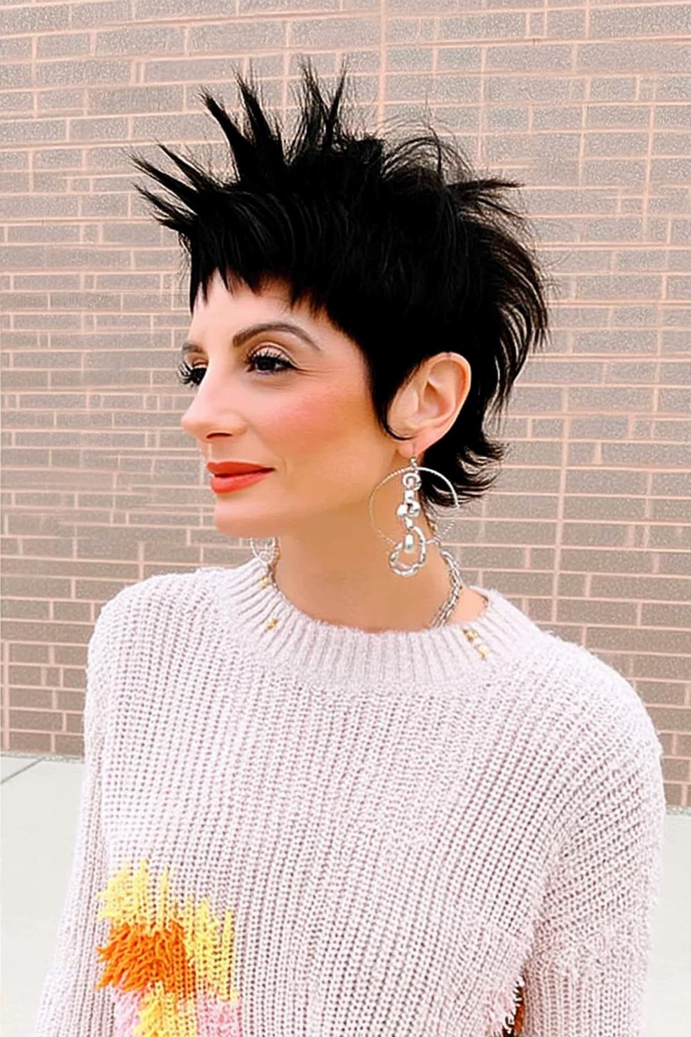 Zwarte Pixie Gestructureerd