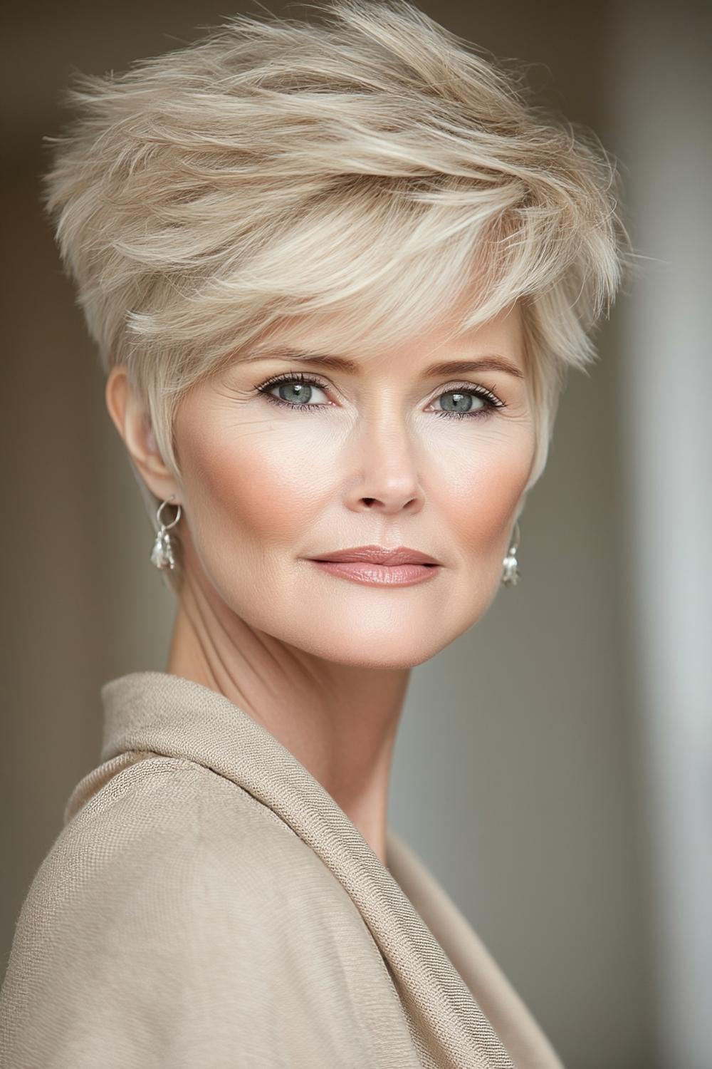 Asymmetrische zilveren stijl