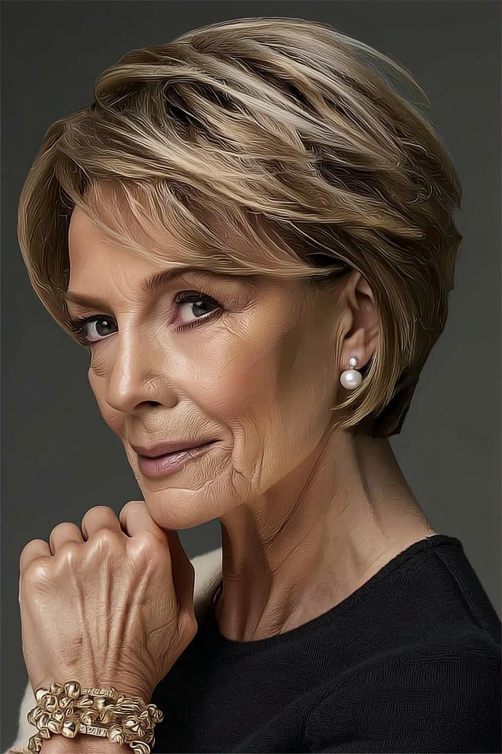 Korte Kapsels 60+: 38 Elegante Stijlen voor Kort Haar