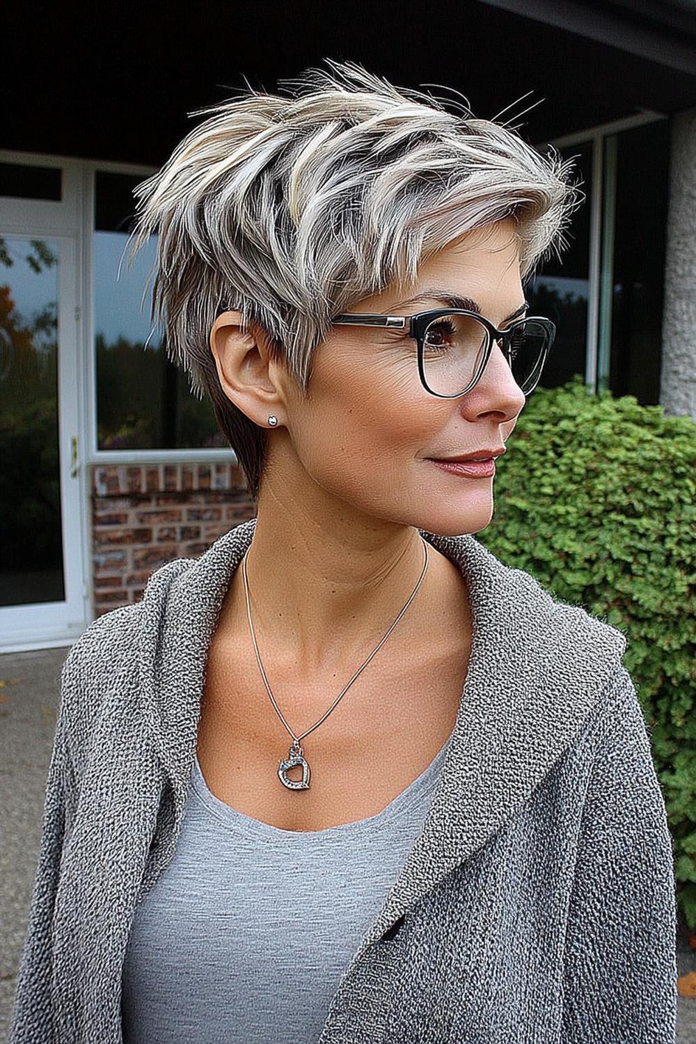 Gelaagde blonde textuur