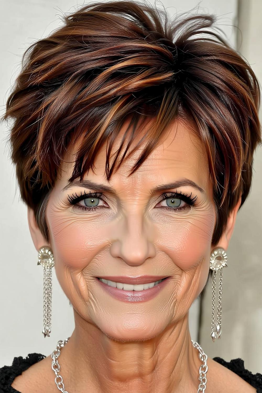 Gestructureerde bruine coupe