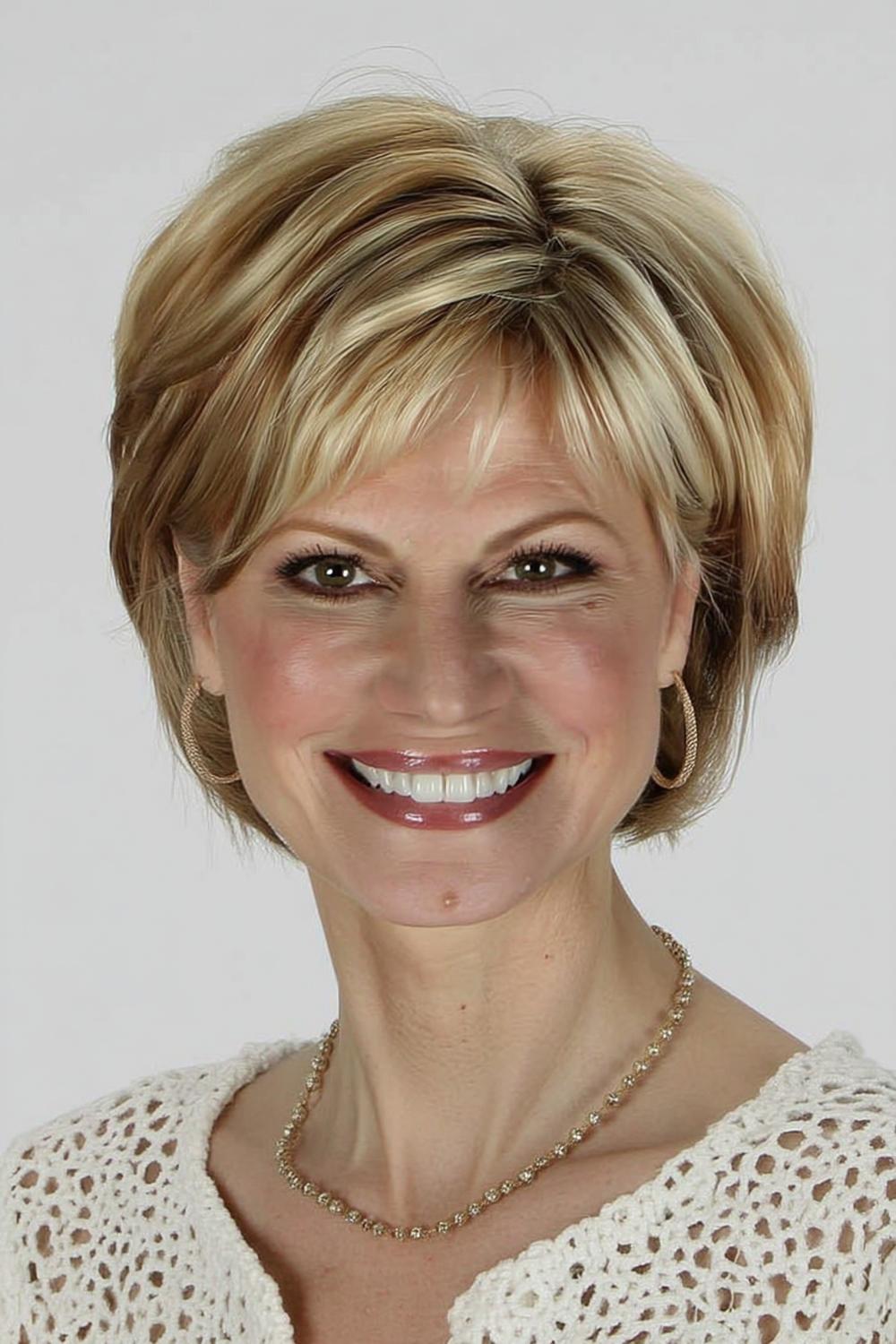 Klassieke blonde bob