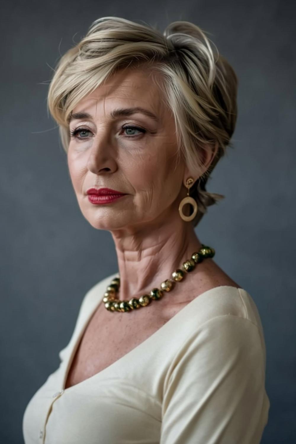 Verfijnde blonde coupe