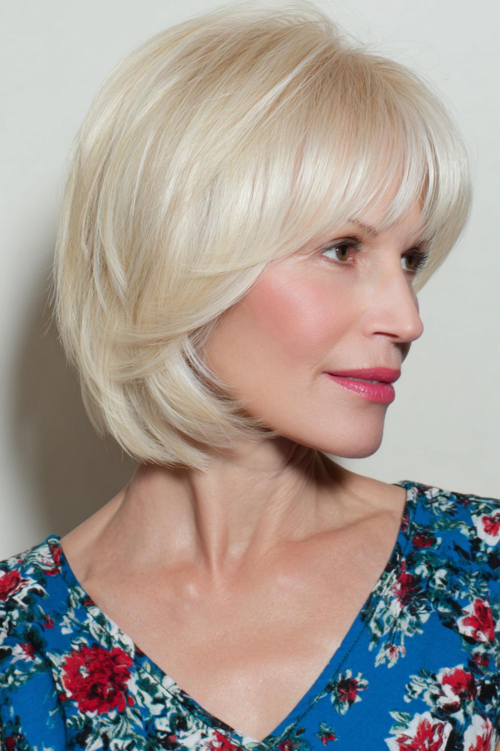 1. Kapsel met pony voor 50 plus: zachte bob met luchtige wispy pony