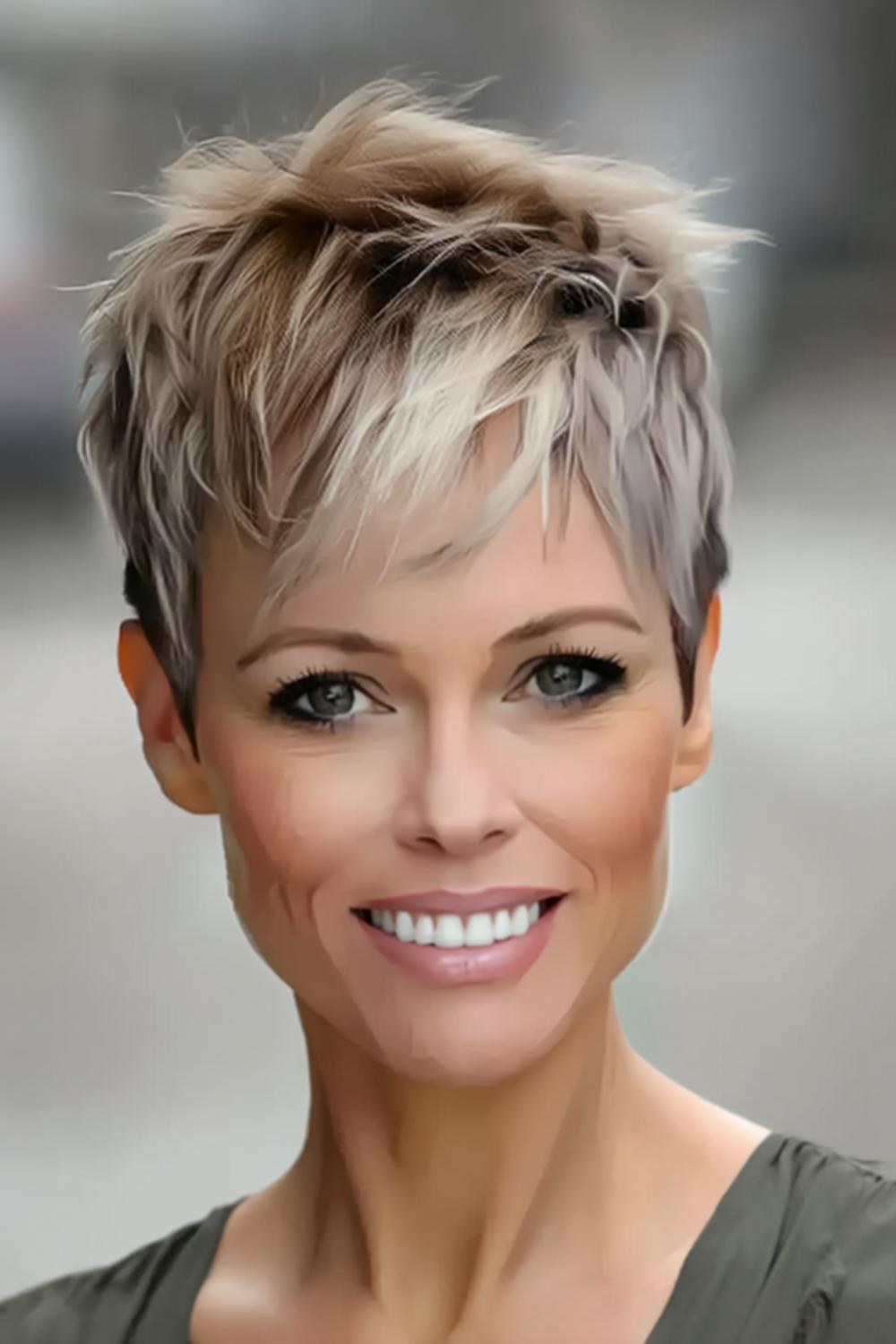 Gestructureerde Blonde Pixie