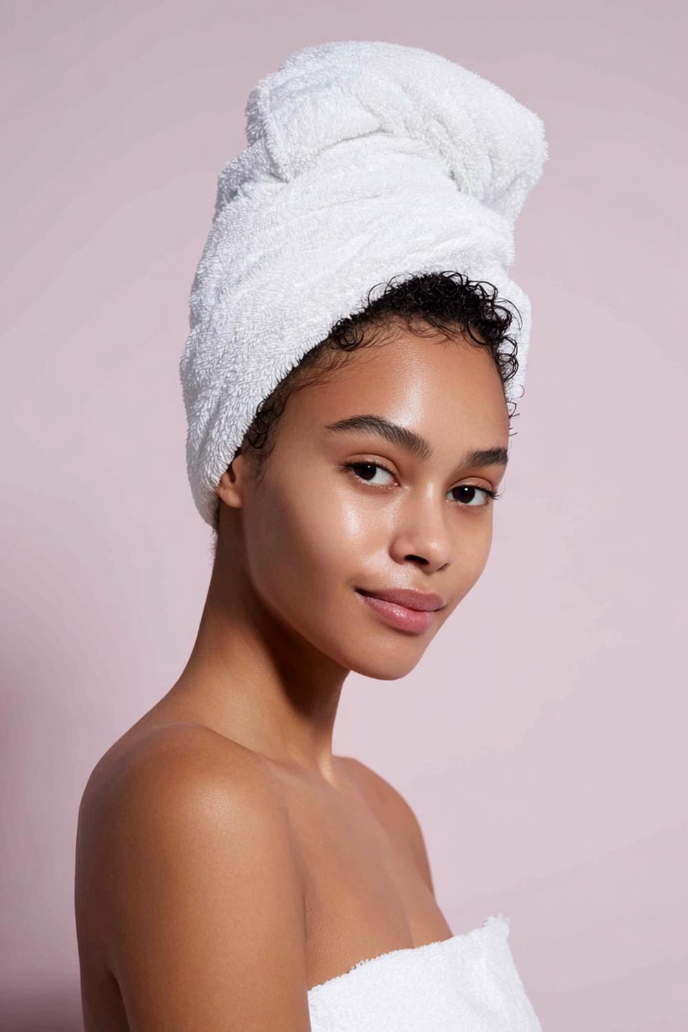 11. Kapsels zonder föhnen: de beschermende sjaal-wrap met gladde haarlijn en zachte uiteinden