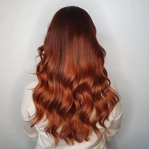 Rode haarverf ideeën voor een warme nieuwe look