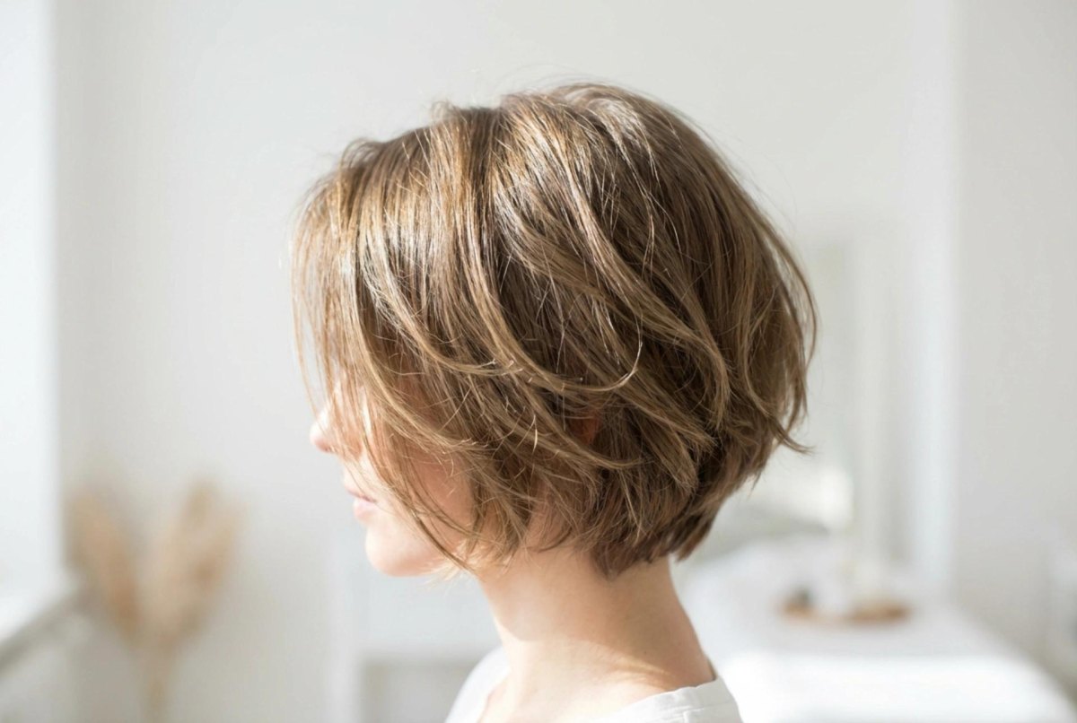 Korte bob met volume