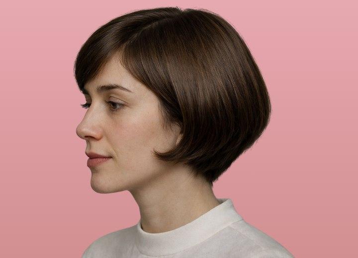 Elegante korte bob vrouw