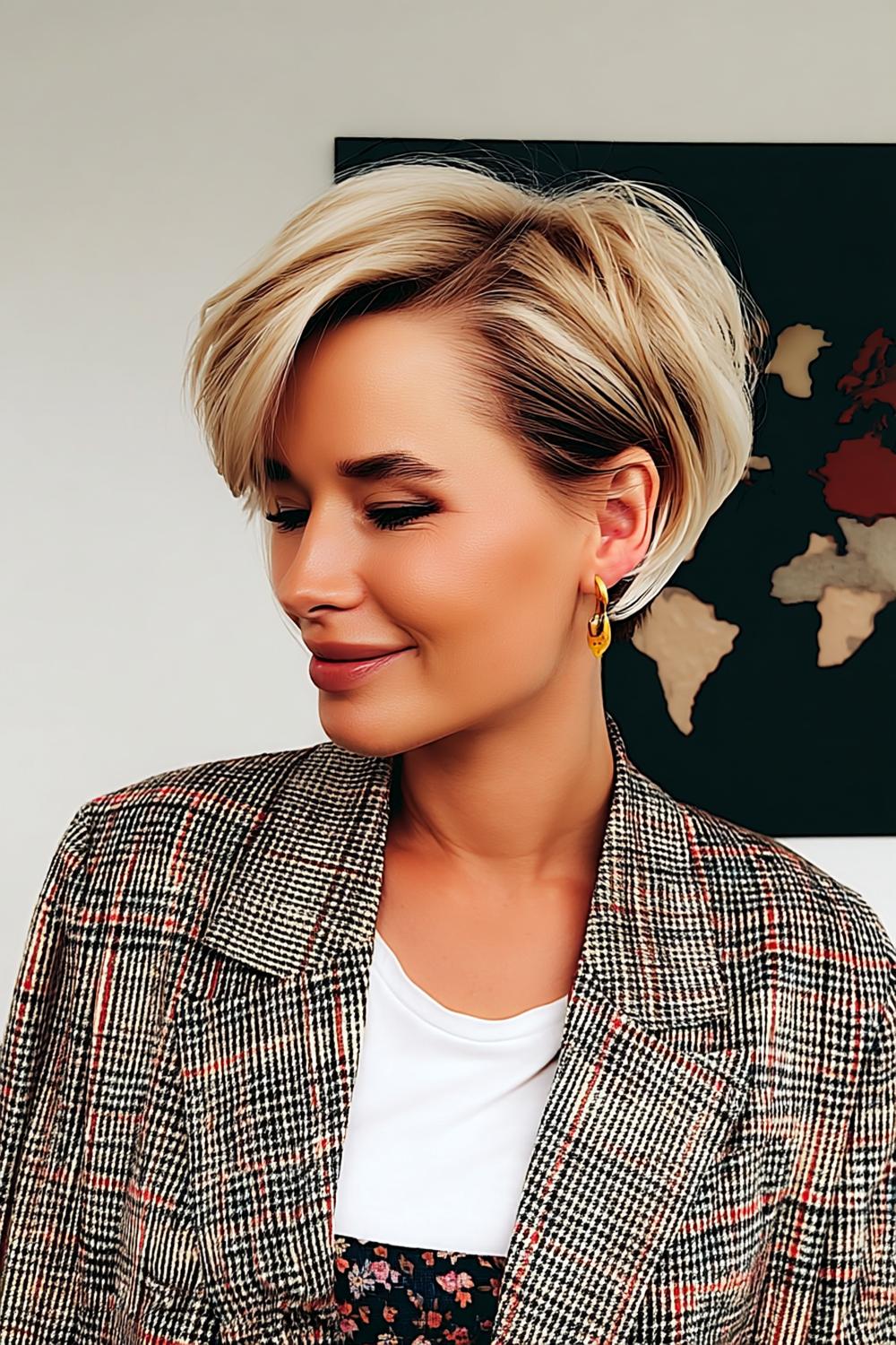 Asymmetrische Bob met Highlights