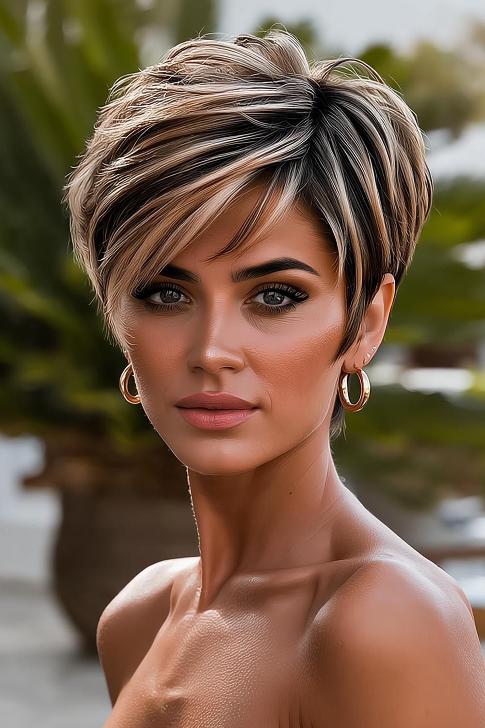 Gestructureerde Blonde Pixie