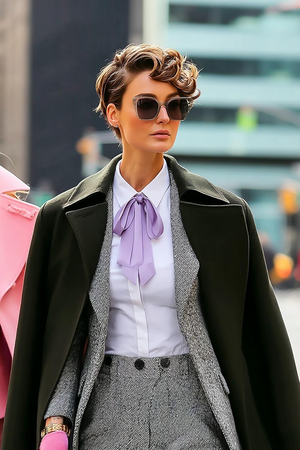 Krullende Korte Coupe